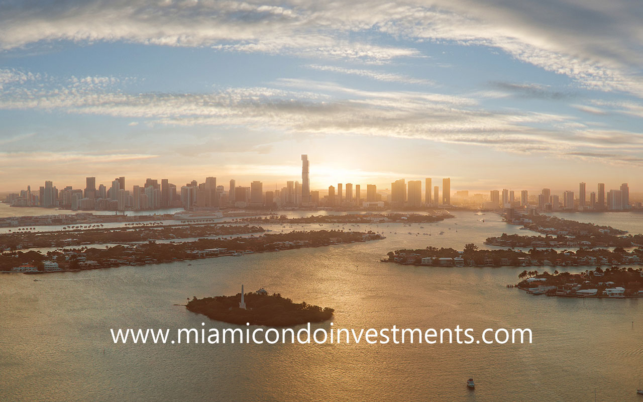 Waldorf Astoria Miami skyline view